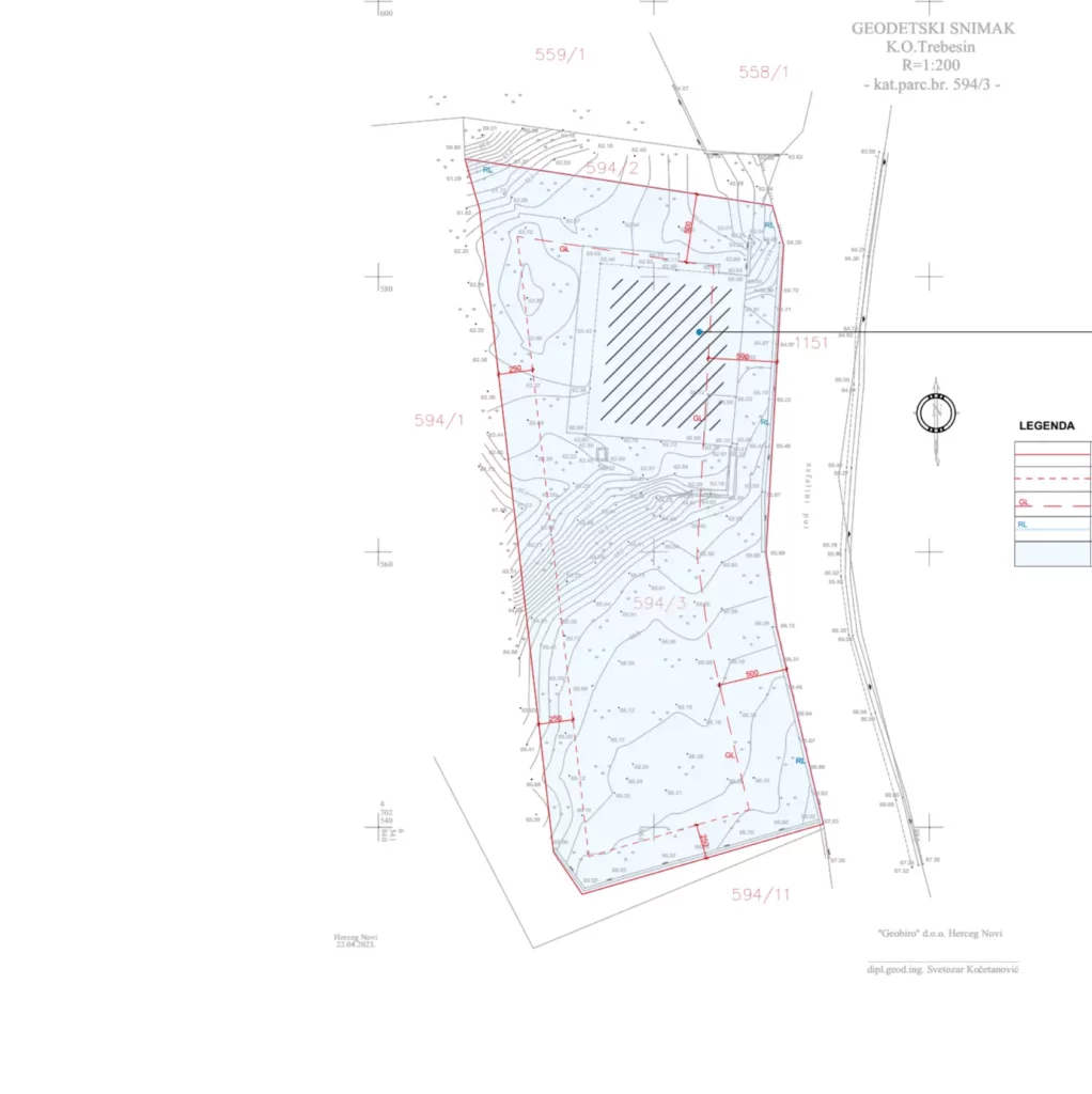 Geolocation map highlighting Drenovic Apartments and surrounding area