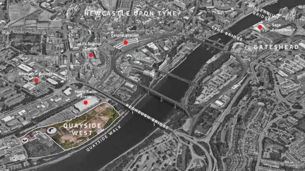 Map showing Hoso Tower location within Porto city