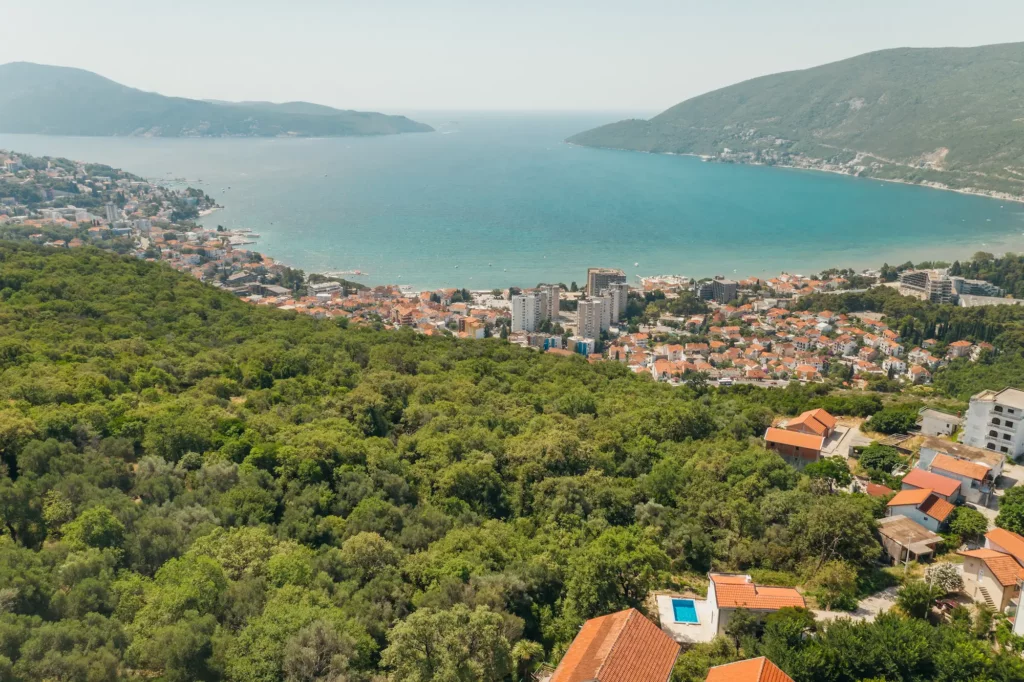 Aerial view of MediVilla I and its surrounding residential area
