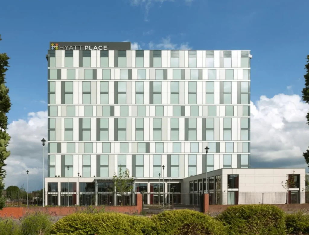 Exterior of Southall co-living development with modern facade design